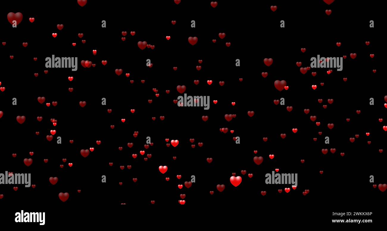 Cartoon red love hearts hi-res stock photography and images - Alamy