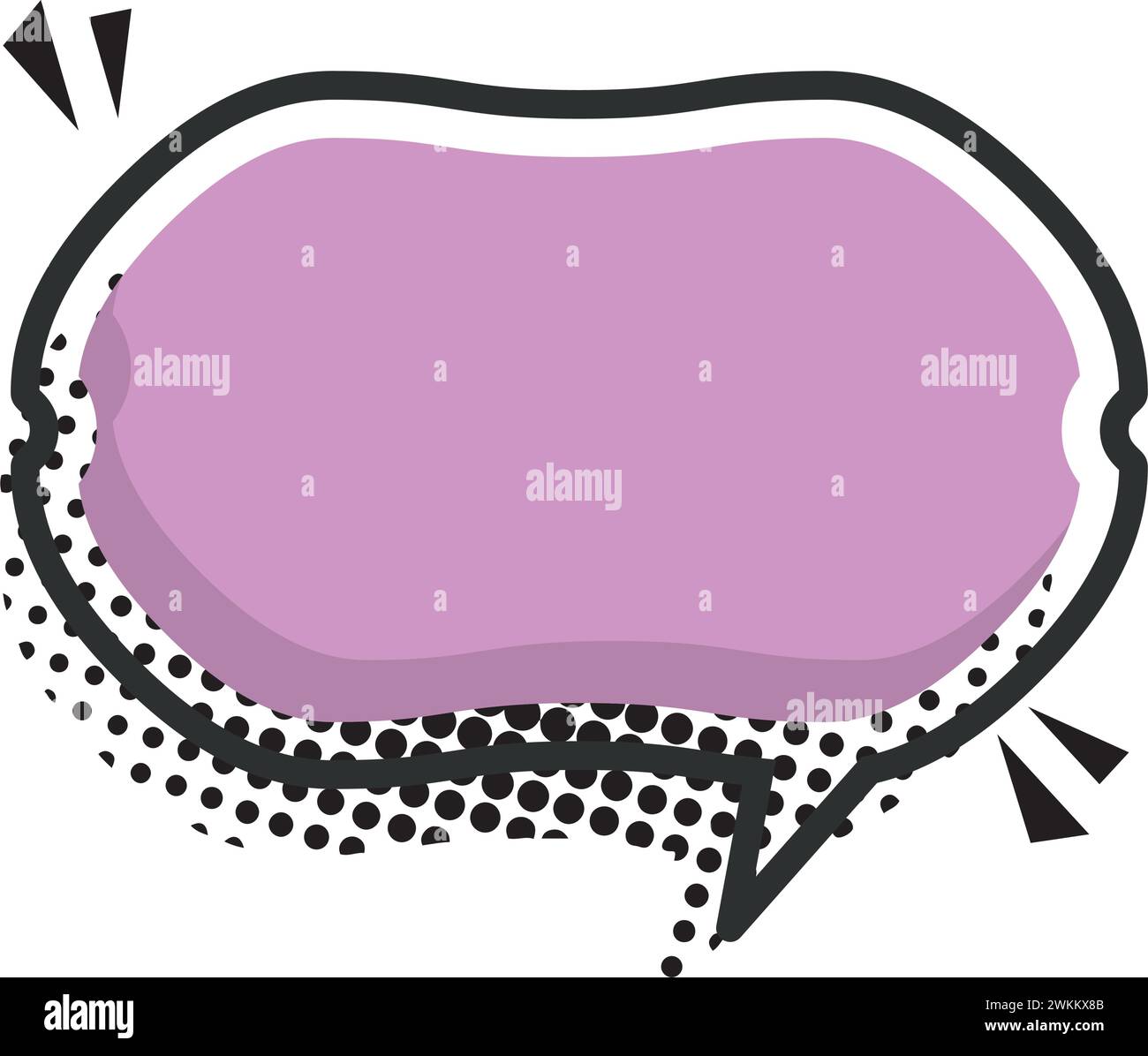 Isolated empty colored comic speech bubble Vector Stock Vector Image ...