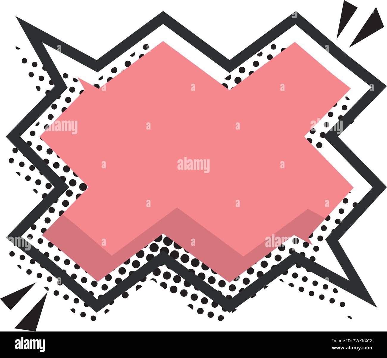 Isolated empty colored comic speech bubble Vector Stock Vector Image ...