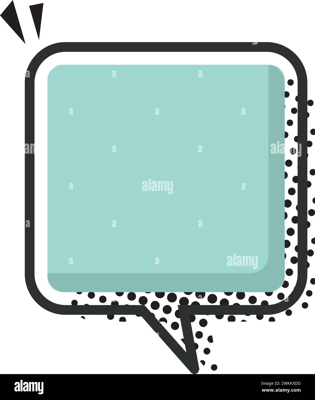 Isolated empty colored comic speech bubble Vector Stock Vector Image ...