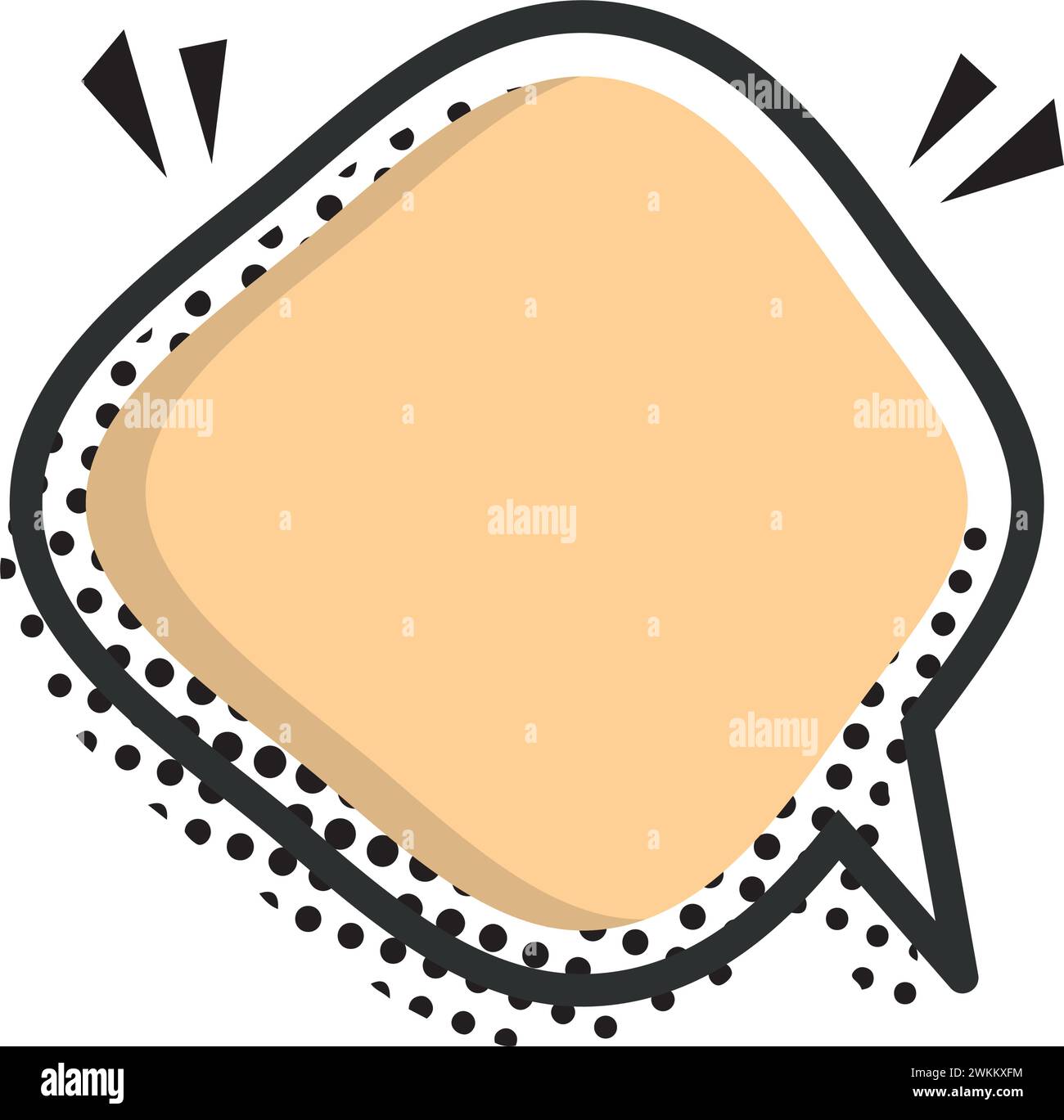 Isolated empty colored comic speech bubble Vector Stock Vector Image ...