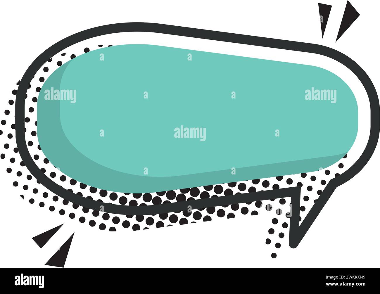 Isolated empty colored comic speech bubble Vector Stock Vector Image ...