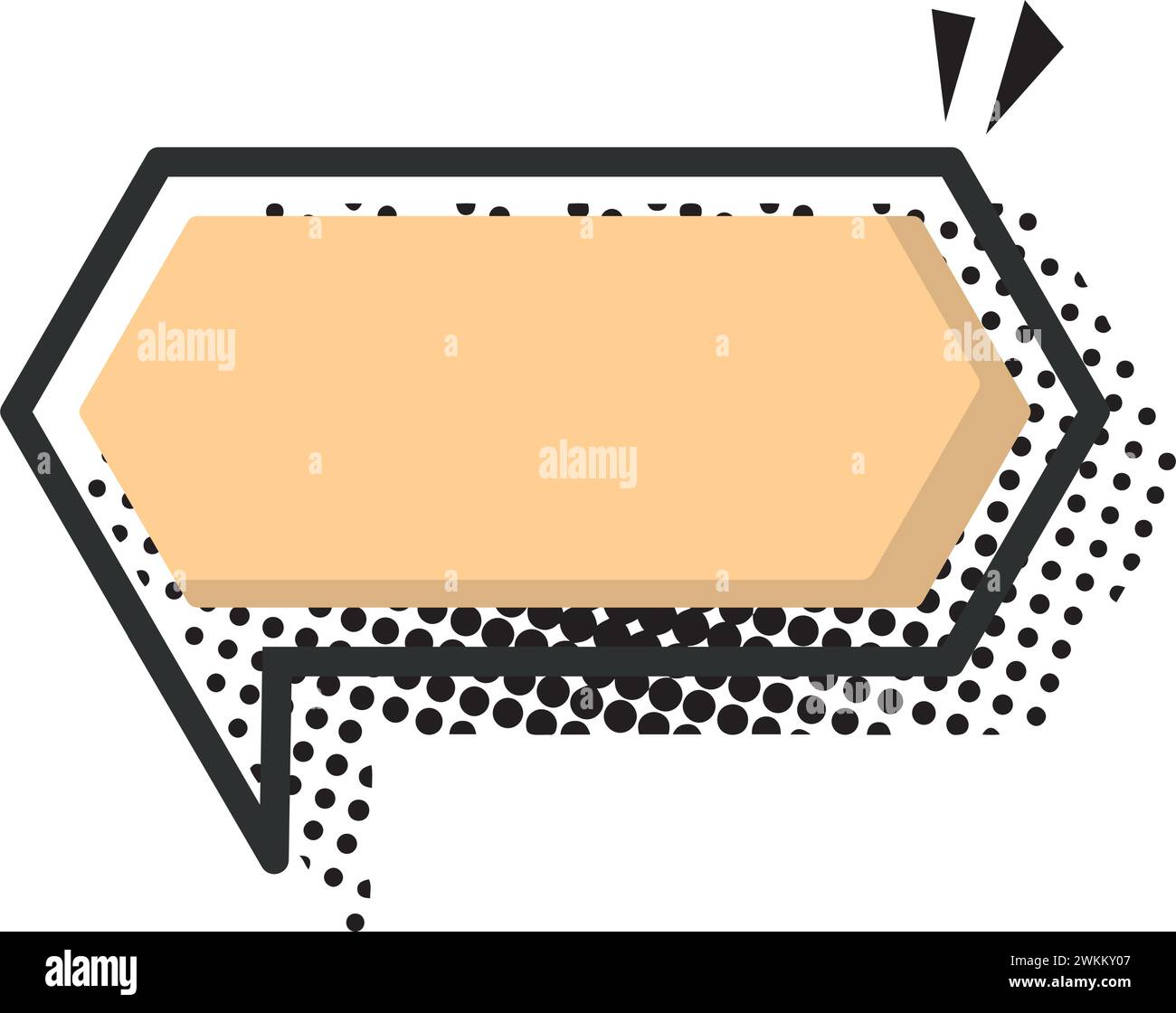 Isolated empty colored comic speech bubble Vector Stock Vector Image ...