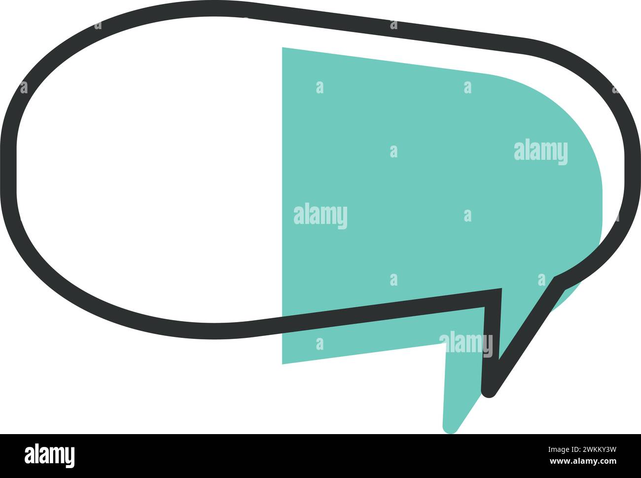 Isolated empty colored comic speech bubble Vector Stock Vector Image ...