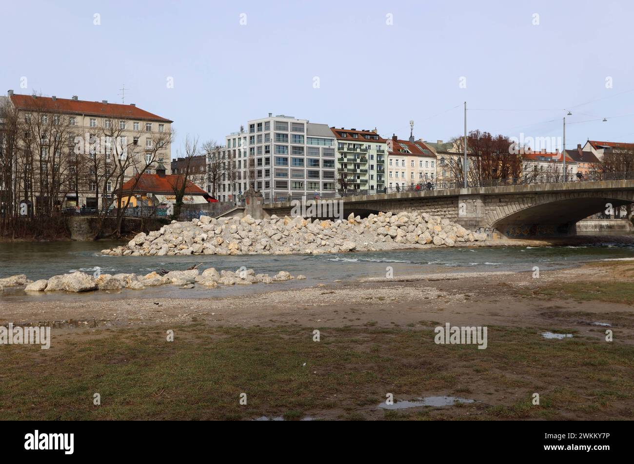  München, Bayern, Deutschland 21. Februar 2024: Ein Wintertag Bildidee 