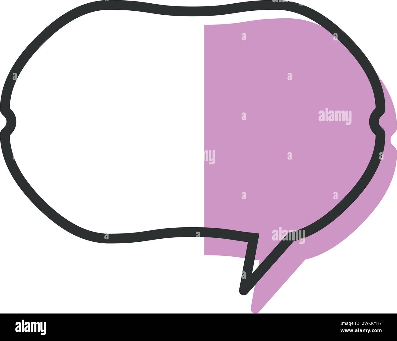 Isolated empty colored comic speech bubble Vector Stock Vector Image ...