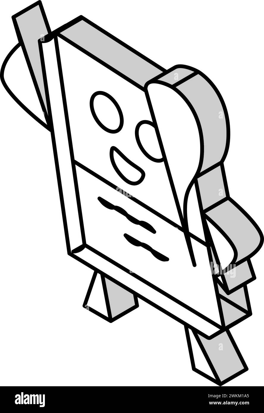 knowledge book character isometric icon vector illustration Stock ...
