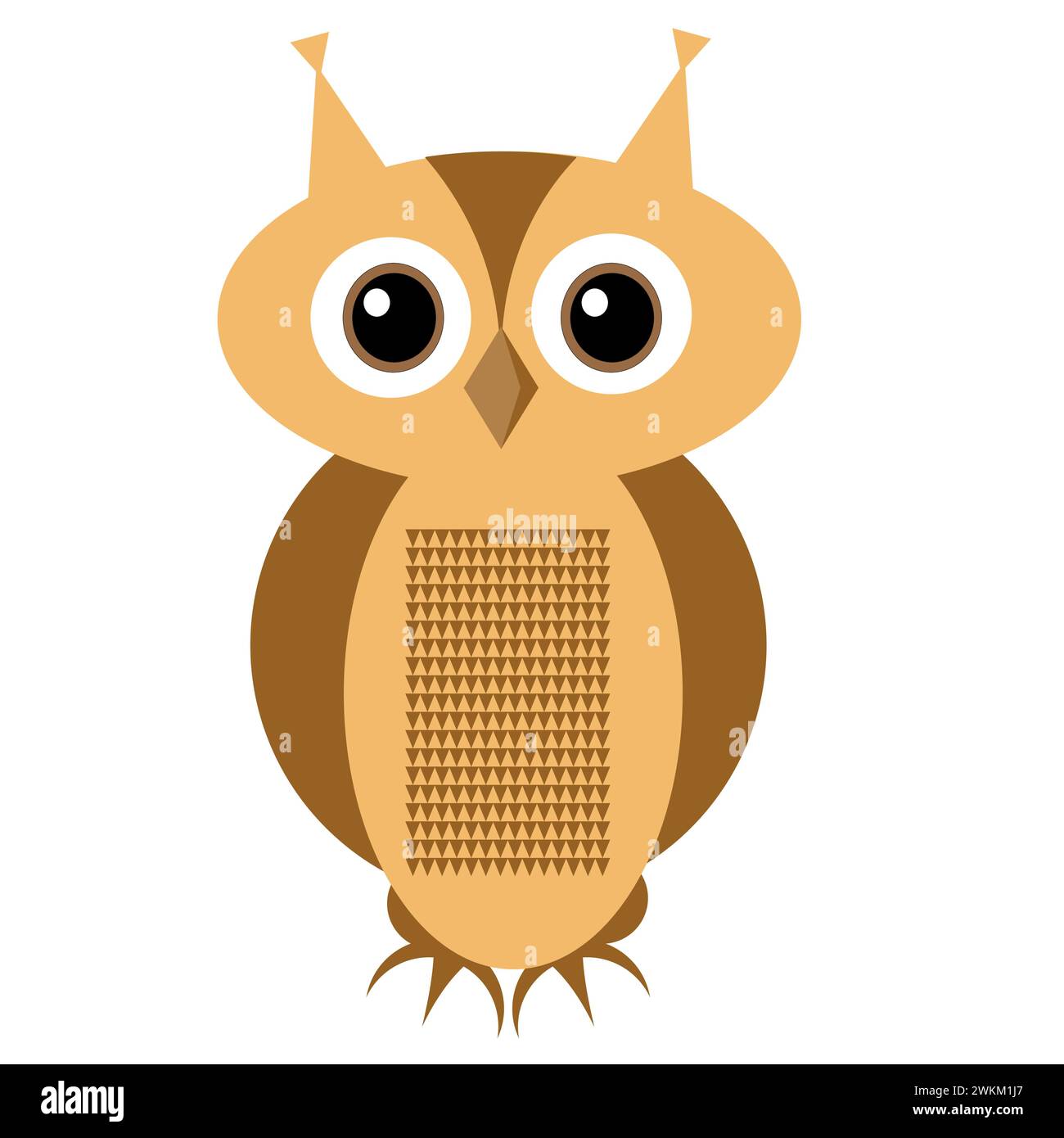 Cartoon owl isolated on white background Stock Vector Image & Art - Alamy
