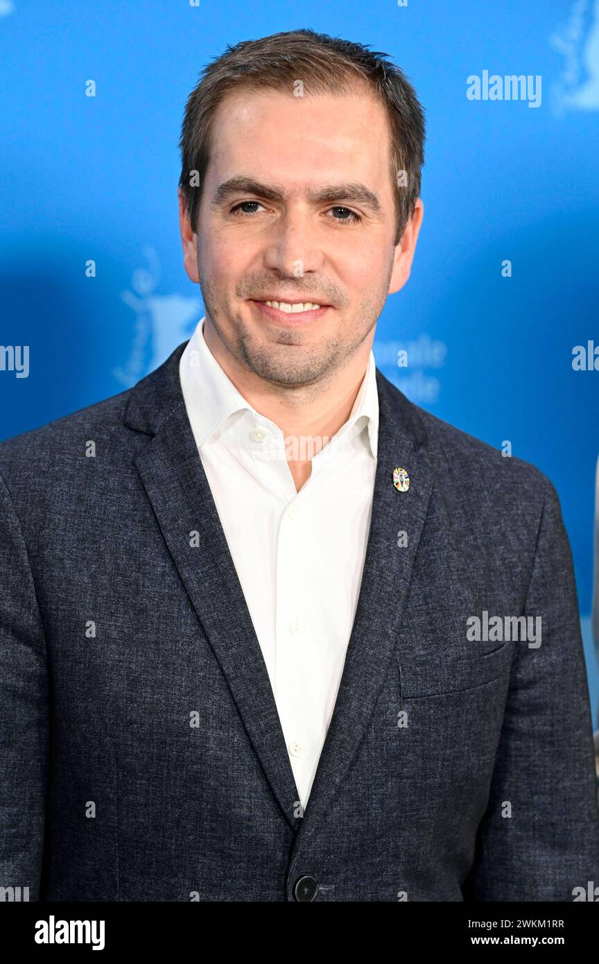 Philipp Lahm beim Photocall zum Kompilationsfim Elf mal morgen: Berlinale Meets Fußball / Eleven Tomorrows: Berlinale Meets Football auf der Berlinale 2024 / 74. Internationale Filmfestspiele Berlin im Hotel Grand Hyatt. Berlin, 21.02.2024 *** Philipp Lahm at the photocall for the compilation film Elf mal morgen Berlinale Meets Football Eleven Tomorrows Berlinale Meets Football at the Berlinale 2024 74 Berlin International Film Festival at the Hotel Grand Hyatt Berlin, 21 02 2024 Foto:xF.xKernx/xFuturexImagex elf 4239 Stock Photo