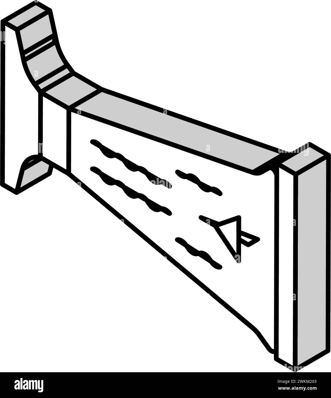 wind tunnel aeronautical engineer isometric icon vector illustration