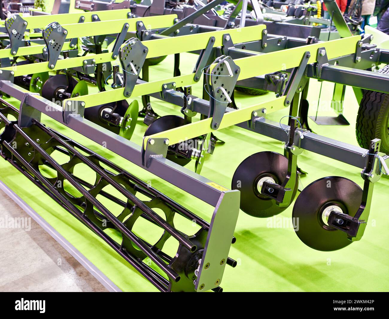 Seedbed preparation agricultural cultivator. Multifunction Tillage Combinations Stock Photo