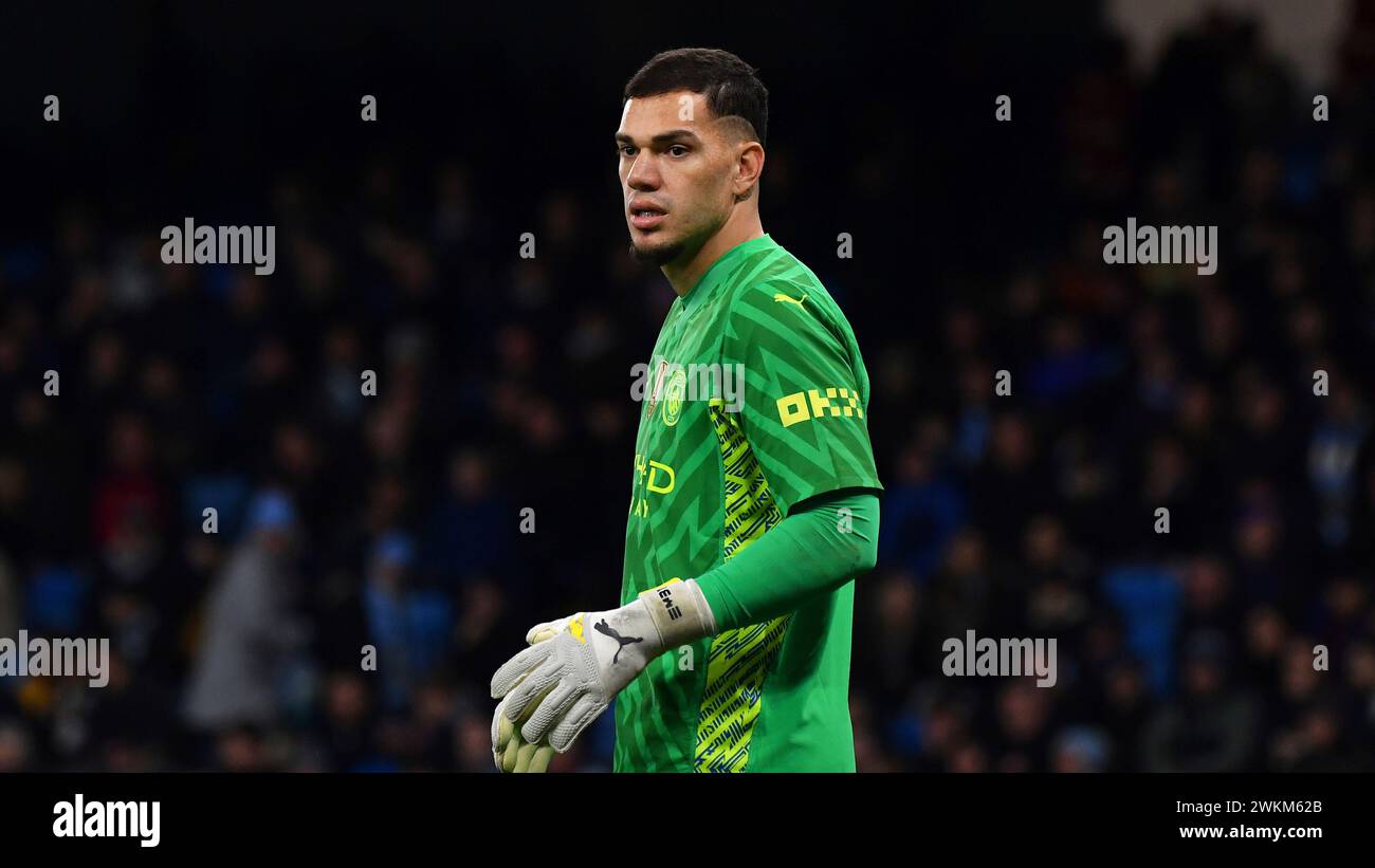 Manchester City's goalkeeper Ederson during the English Premier League ...