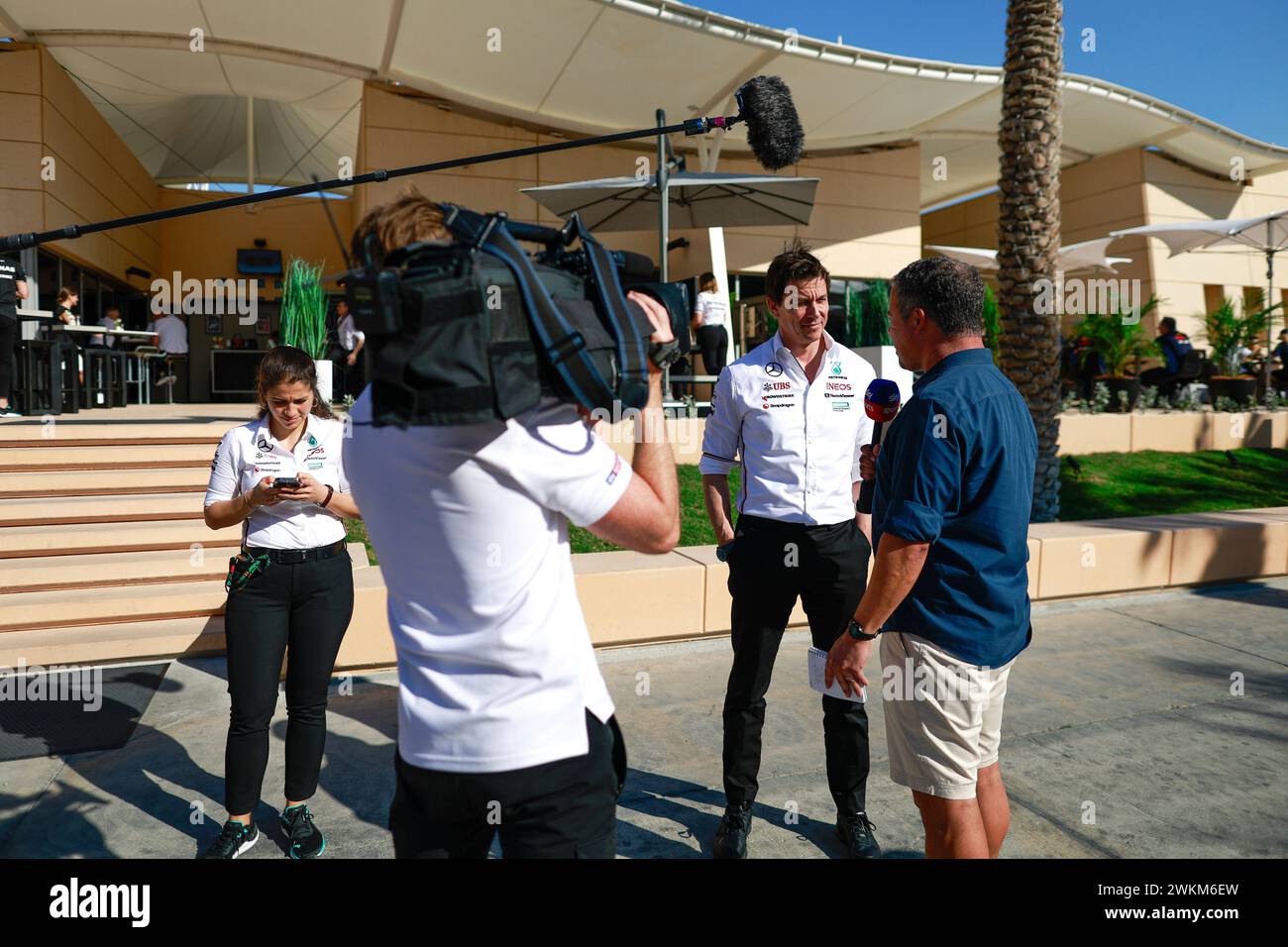 Sakhir, Bahrain. 21st Feb, 2024. Toto Wolff F1 Preseason Testing in