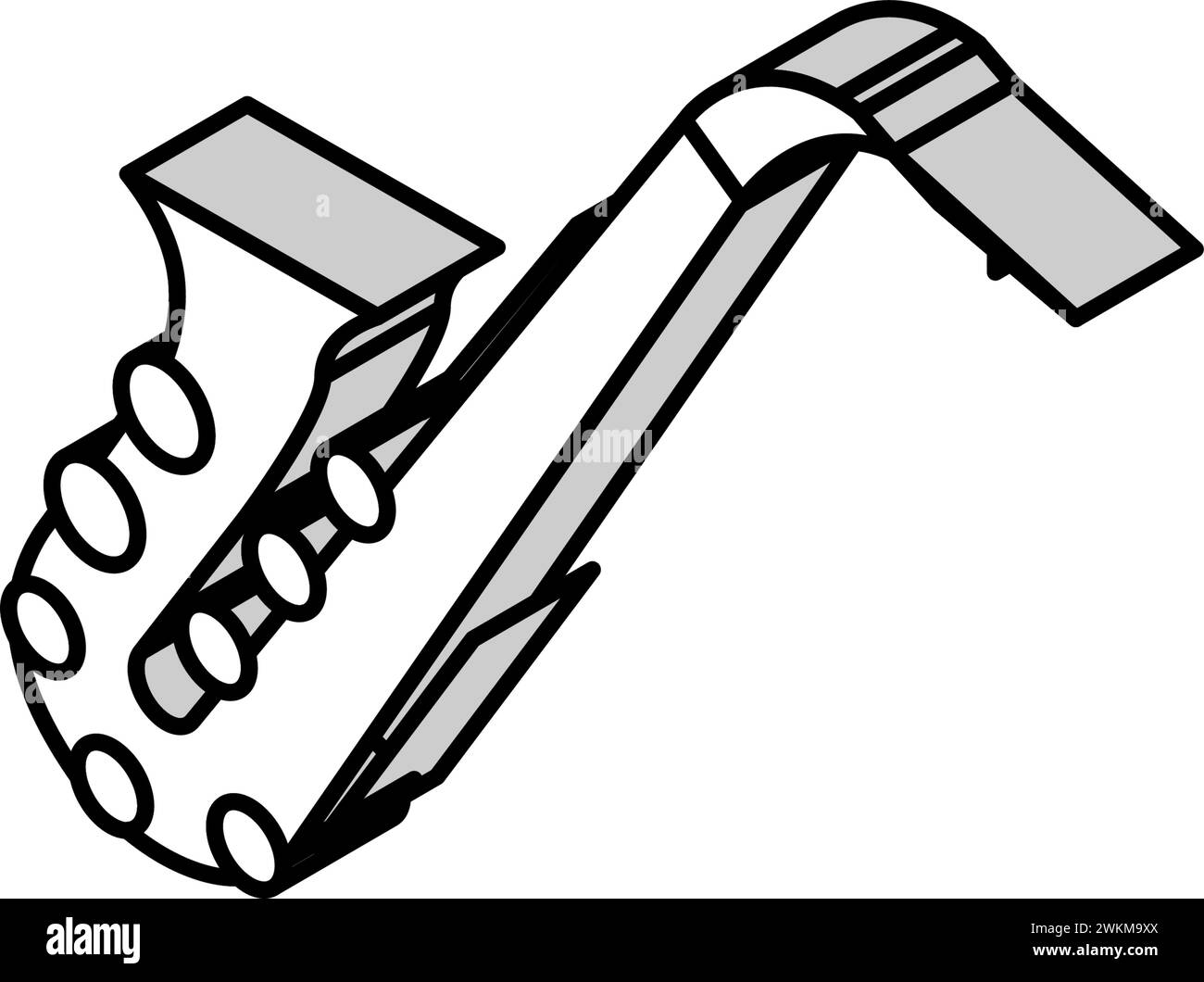 saxophone retro music isometric icon vector illustration Stock Vector ...