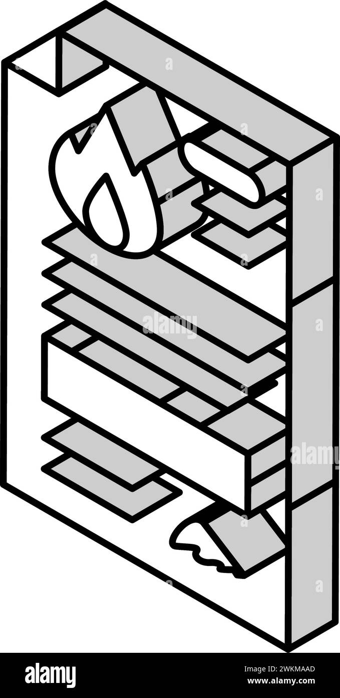 contract gas service isometric icon vector illustration Stock Vector ...