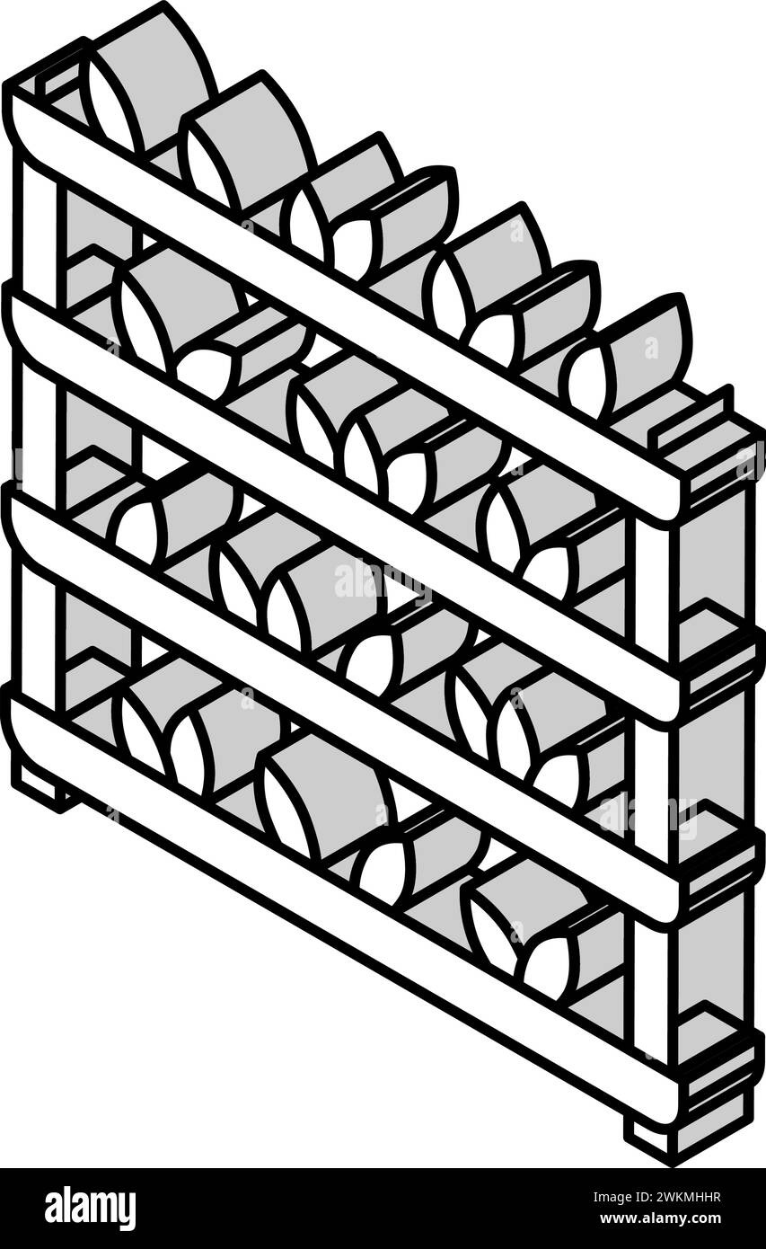 vertical farming environmental isometric icon vector illustration Stock ...