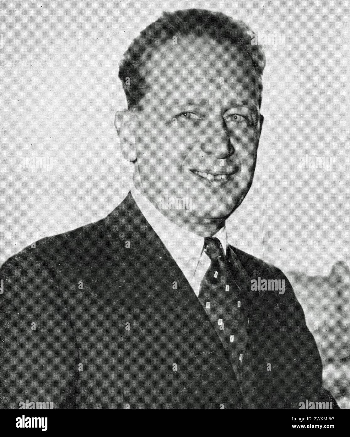 DAG HAMMARSKJÖLD (1905-1961) Swedish diplomat here while Secretary-General of the United Nations about 1955 Stock Photo