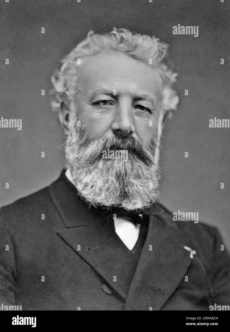 JULES VERNE (1828-1905) French novelist and poet about 1885 Stock Photo
