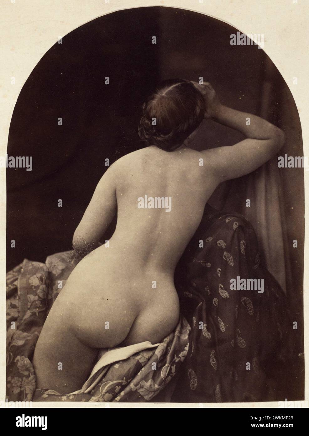 Ariadne.  Oscar Gustaf Rejlander. 1857. Albumen print. Stock Photo