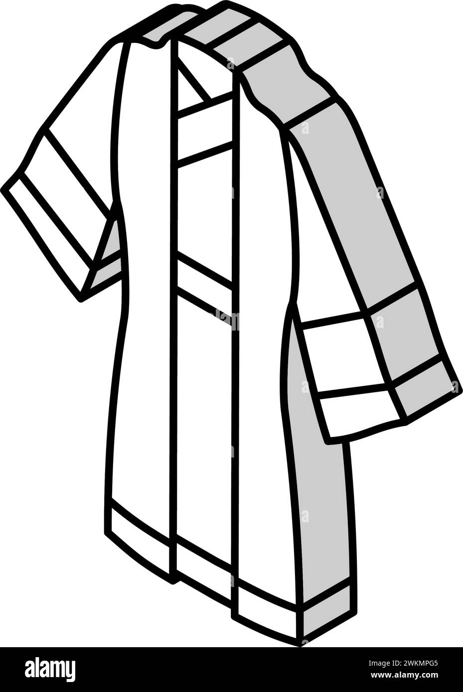 taoist robe taoism isometric icon vector illustration Stock Vector ...