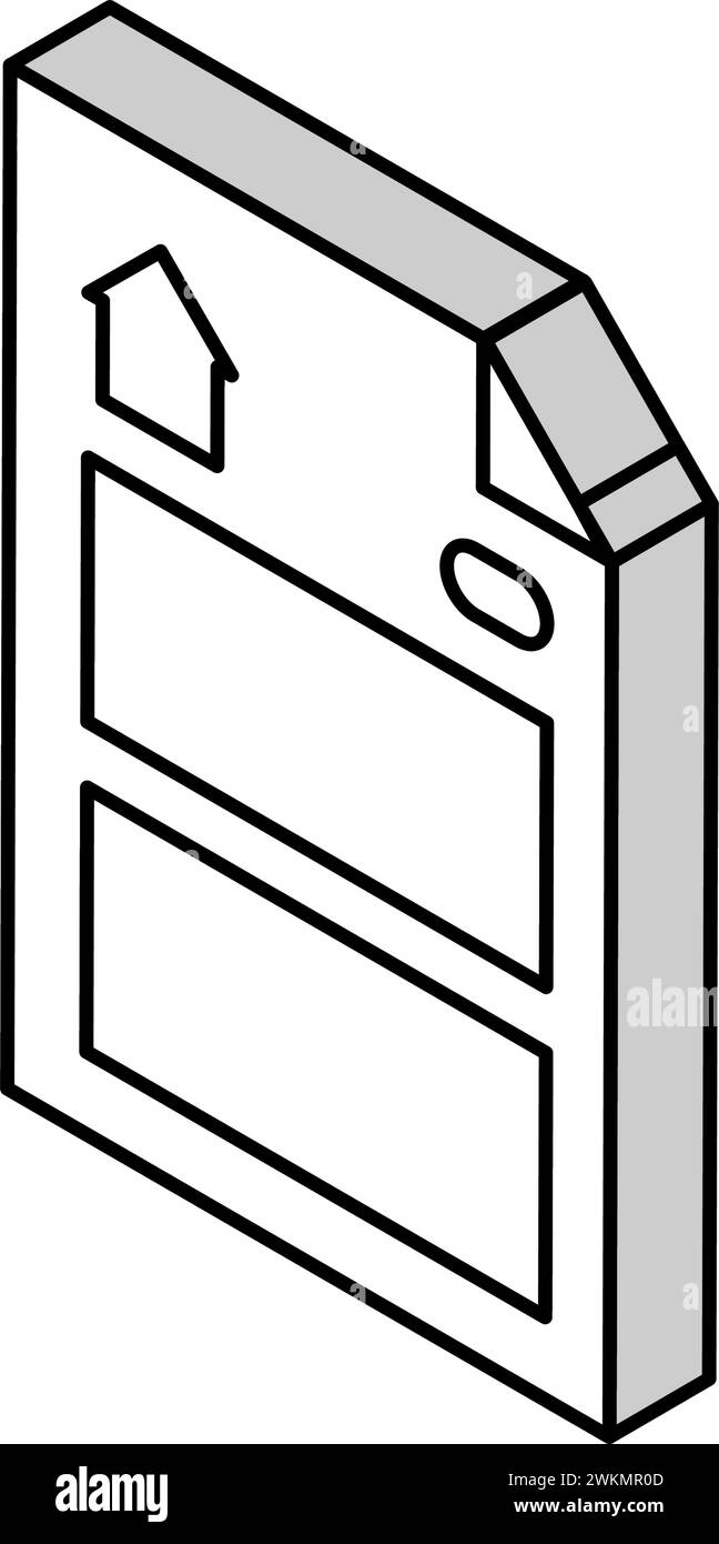 building specifications architectural drafter isometric icon vector ...