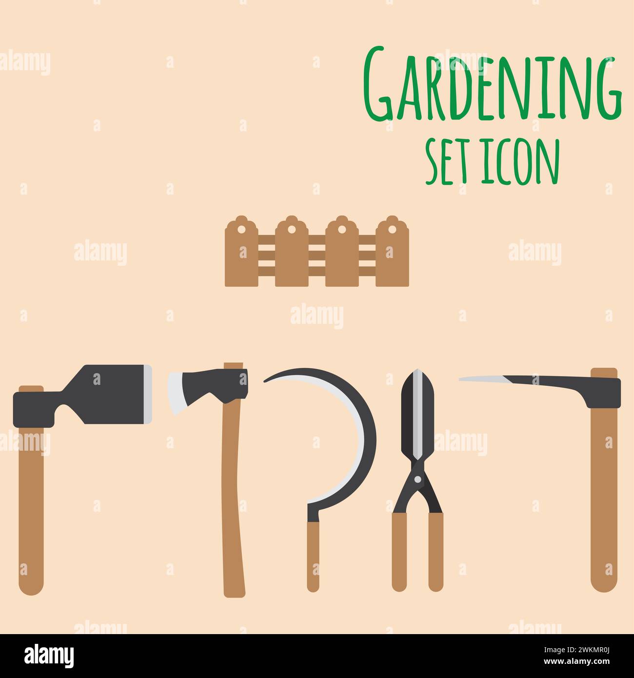 Set of gardening tool icons Vector Stock Vector Image & Art - Alamy