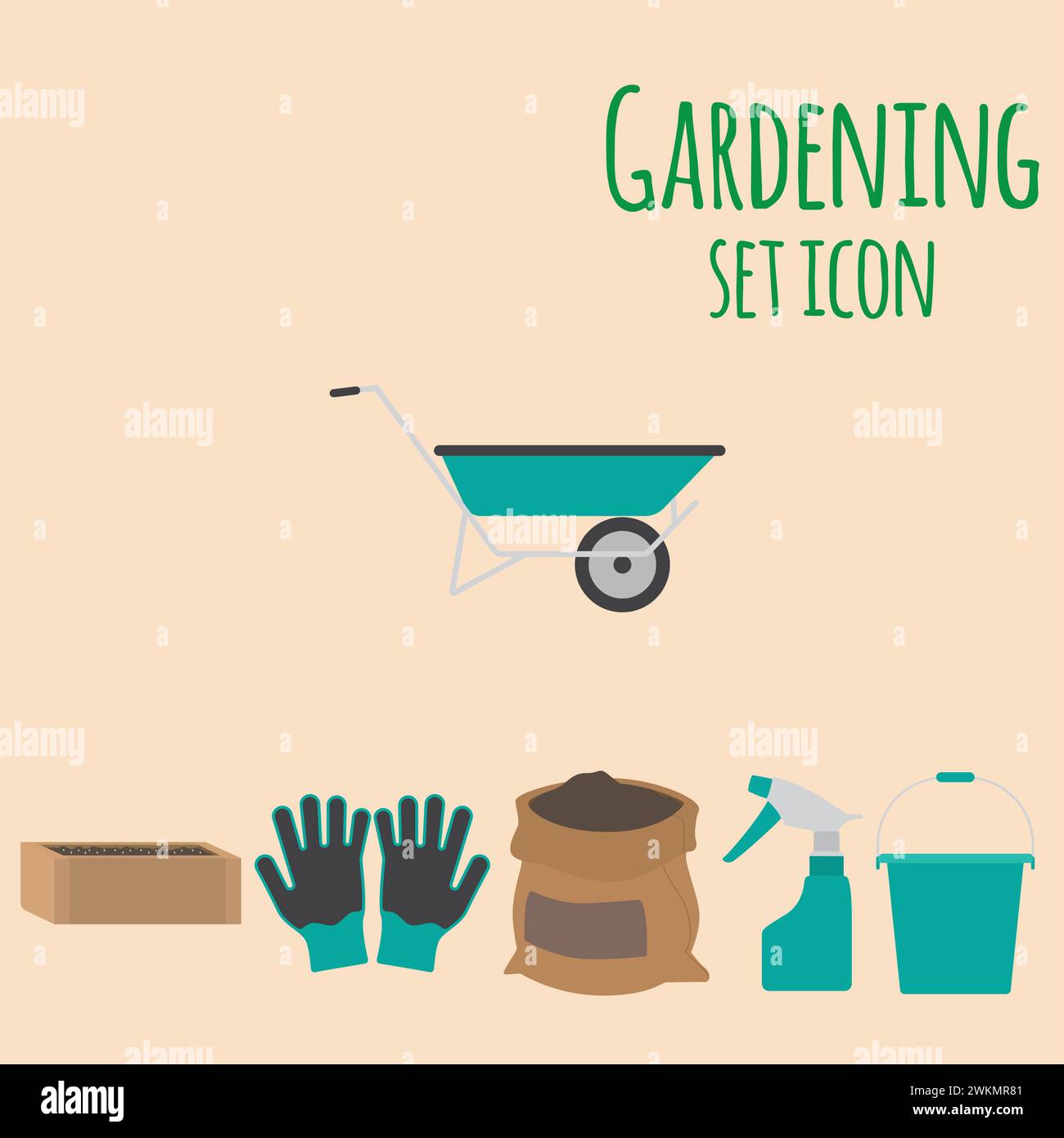 Set of gardening tool icons Vector Stock Vector Image & Art - Alamy