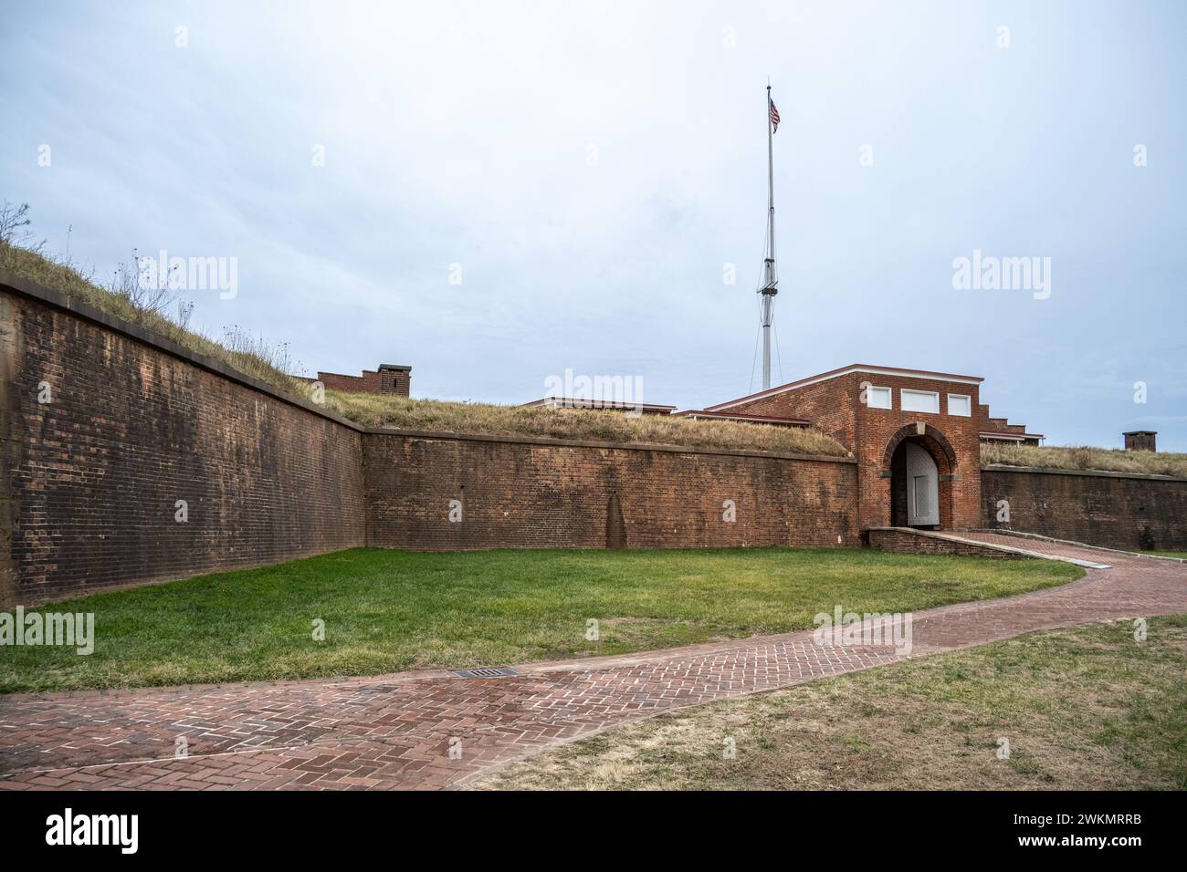 Fort McHenry in Baltimore Maryland Stock Photo