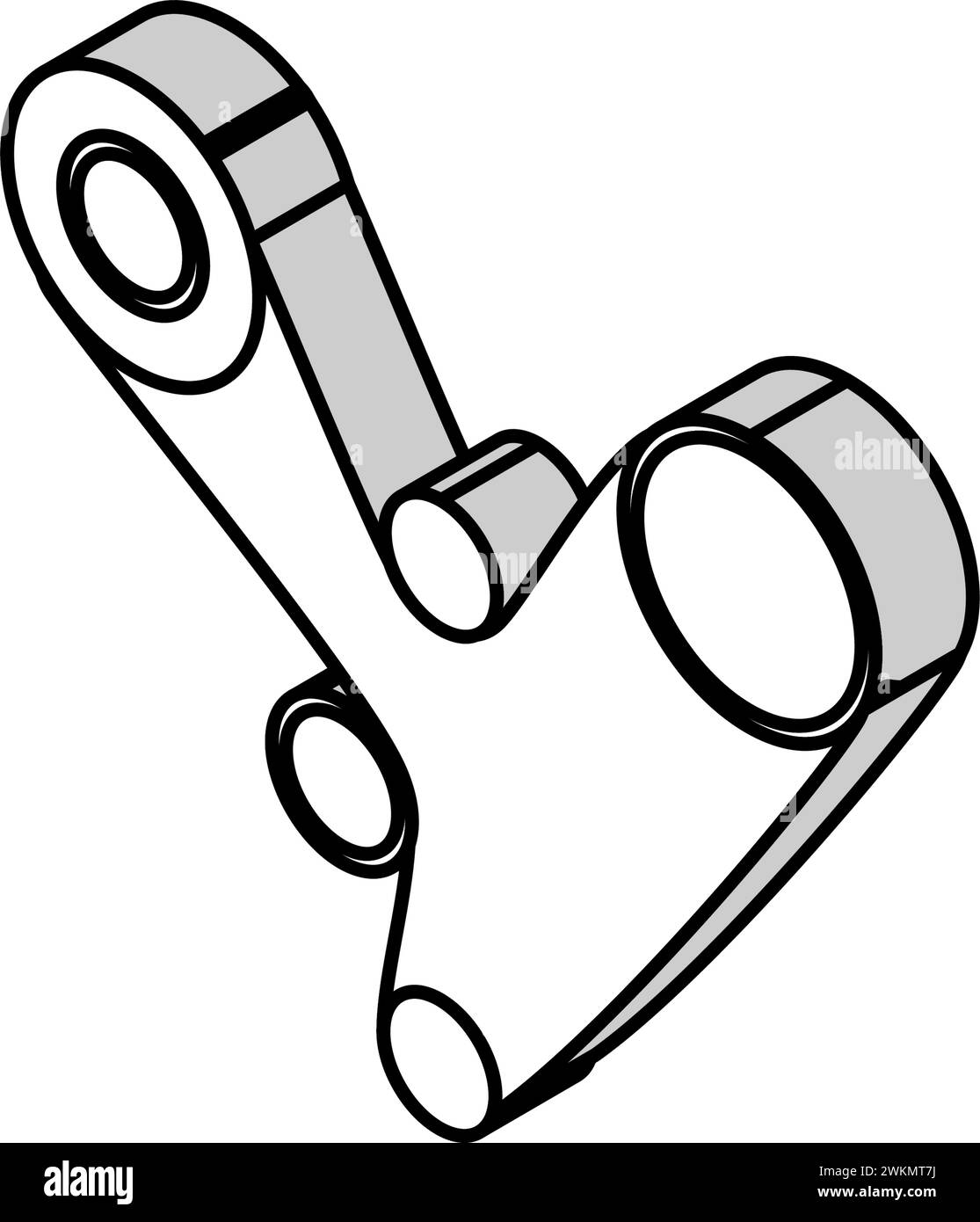 timing belt car mechanic isometric icon vector illustration Stock ...