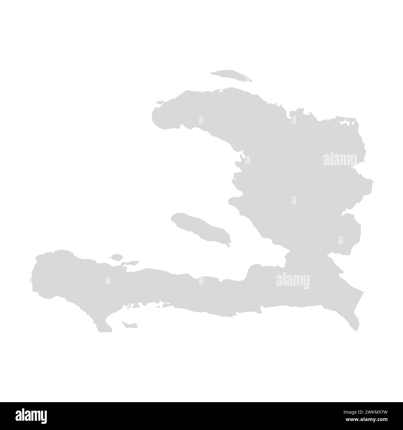 Haiti vector map illustration. Dominican haiti silhouette shape Stock Vector
