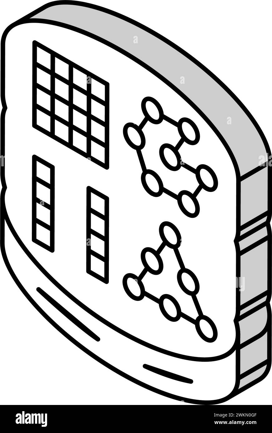 nosql database isometric icon vector illustration Stock Vector Image ...
