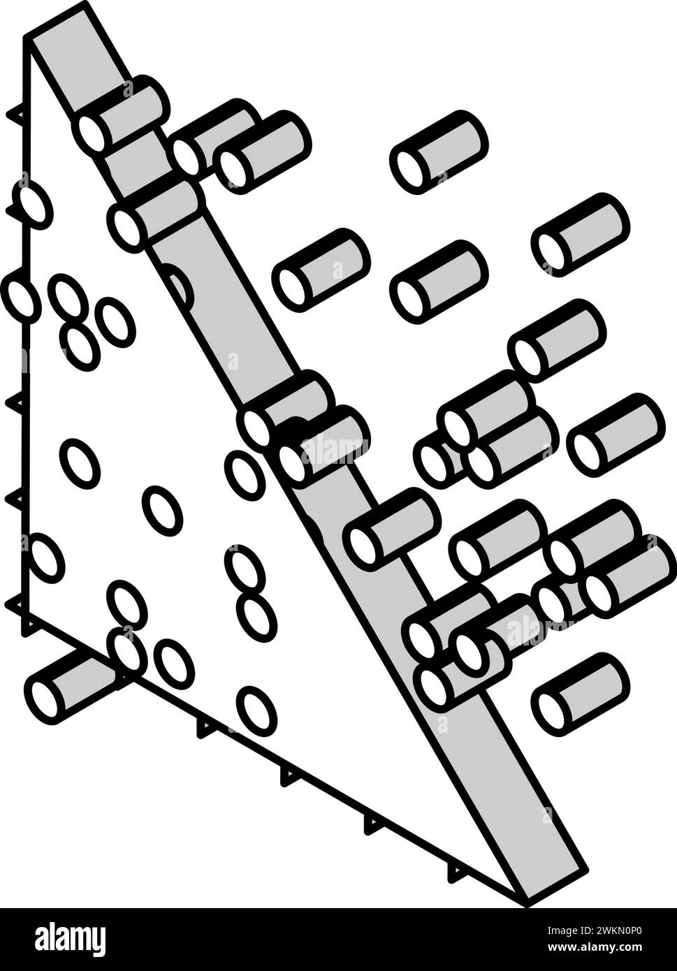 data clustering database isometric icon vector illustration Stock ...