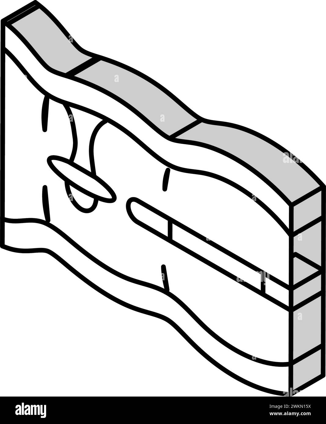 colon polyps gastroenterologist isometric icon vector illustration