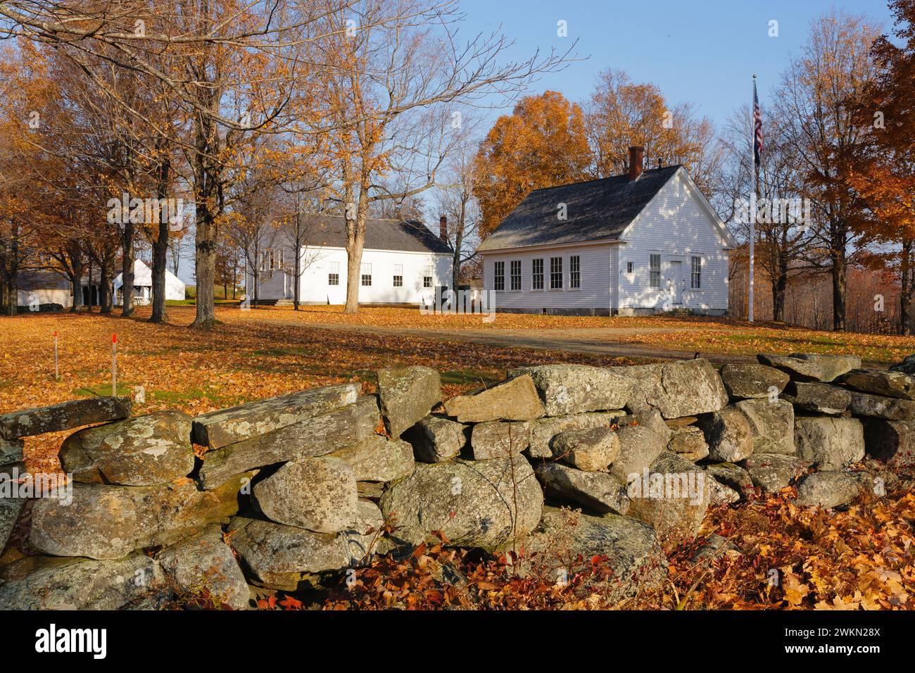 Smith Meetinghouse School and Smith Meetinghouse in Gilmanton, New