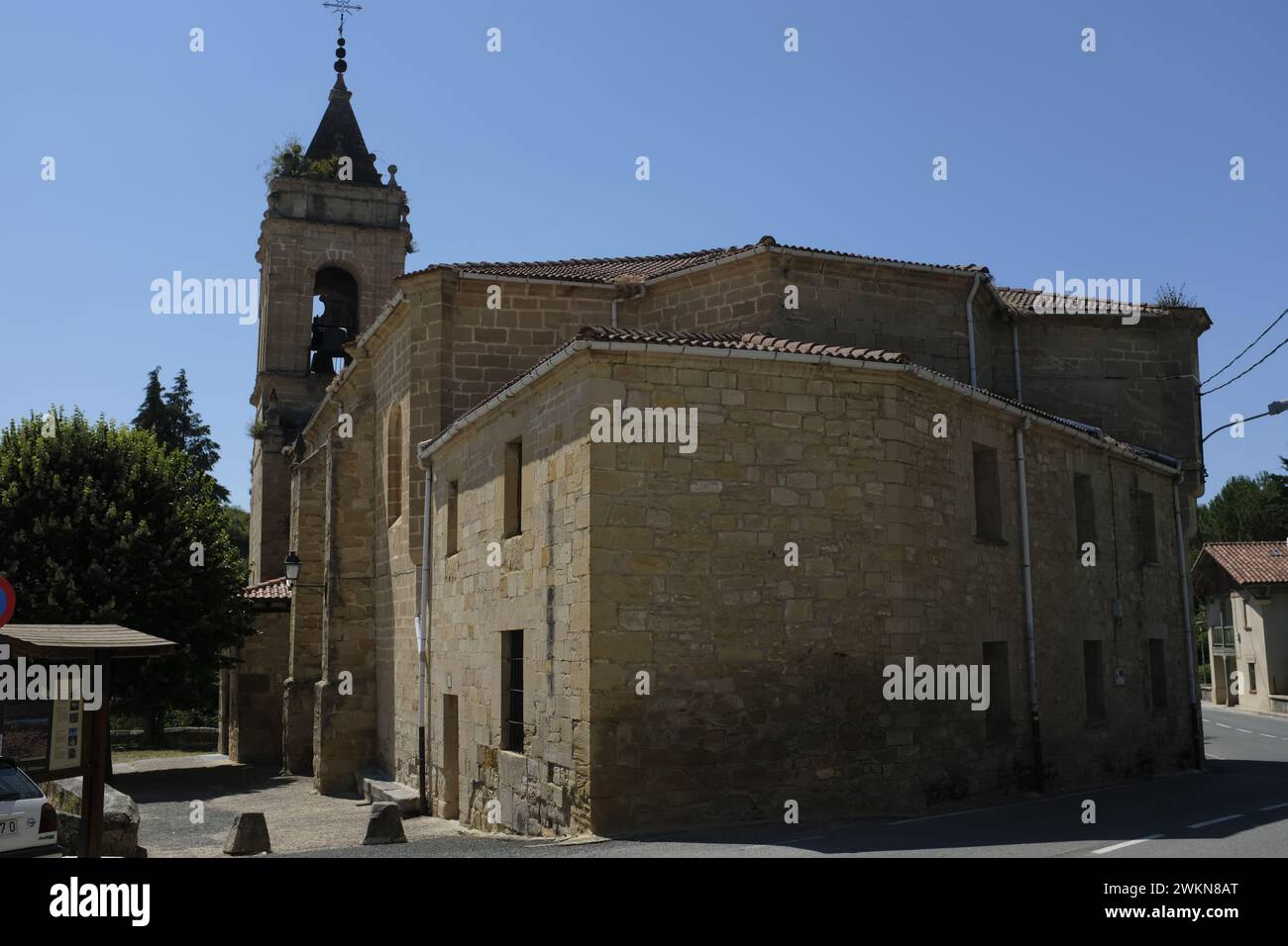 Nuestra Senora de la Asuncion church in the Basque Country, Spain, XIII ...