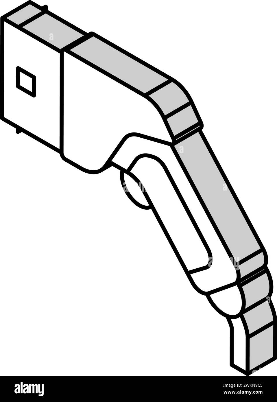 ev charging plug electric isometric icon vector illustration Stock ...