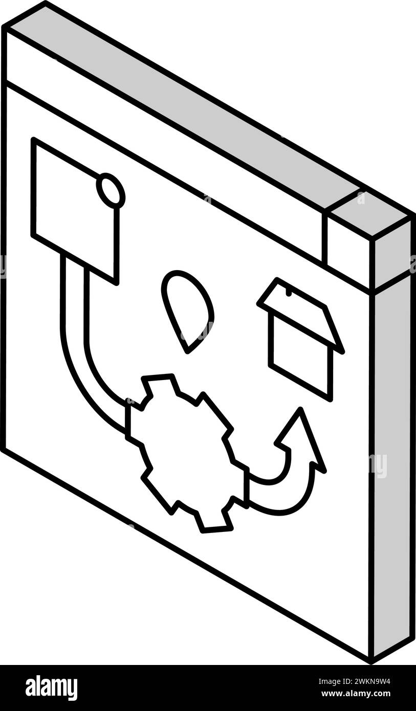 ecommerce logistics logistic manager isometric icon vector illustration ...