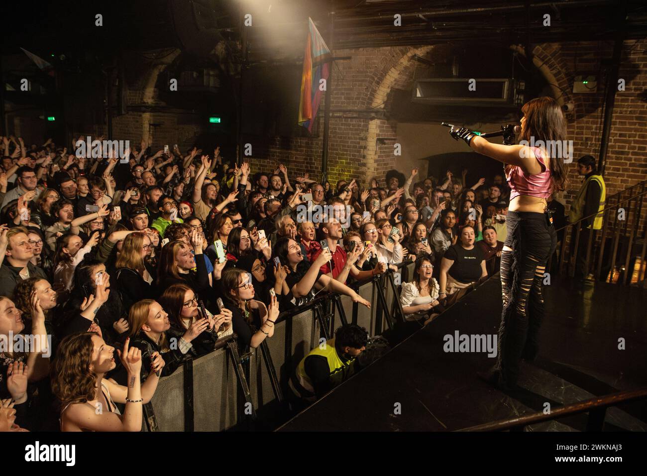 Alessandra Mele performs in London at a sold out Heaven Nightclub 16/02/24 Stock Photo