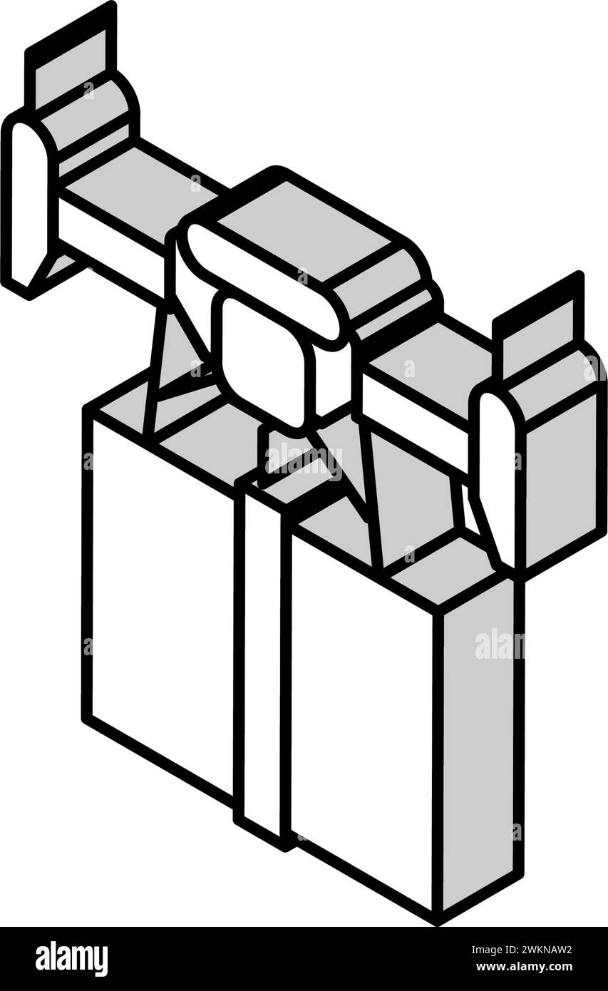 delivery drone isometric icon vector illustration Stock Vector Image ...