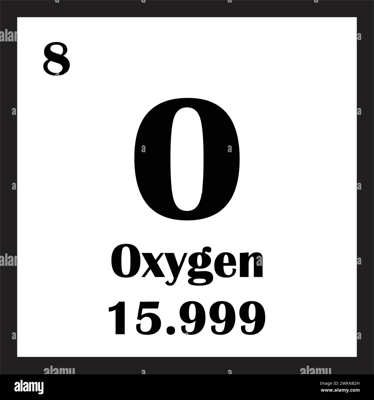 Oxygen chemical element icon vector illustration design Stock Vector