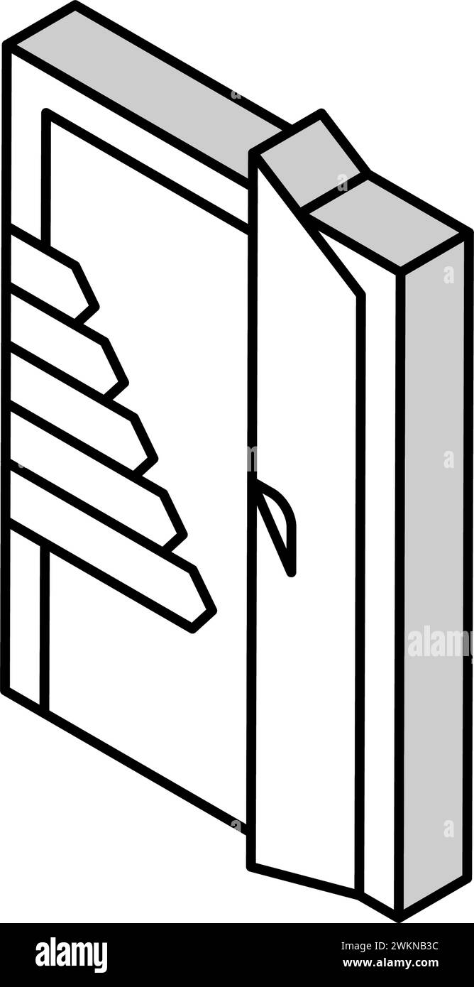 doors energy efficient isometric icon vector illustration Stock Vector ...