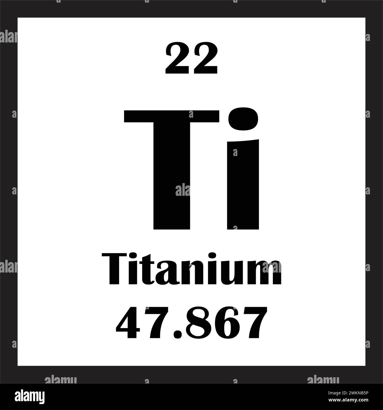 Titanium chemical element icon vector illustration design Stock Vector