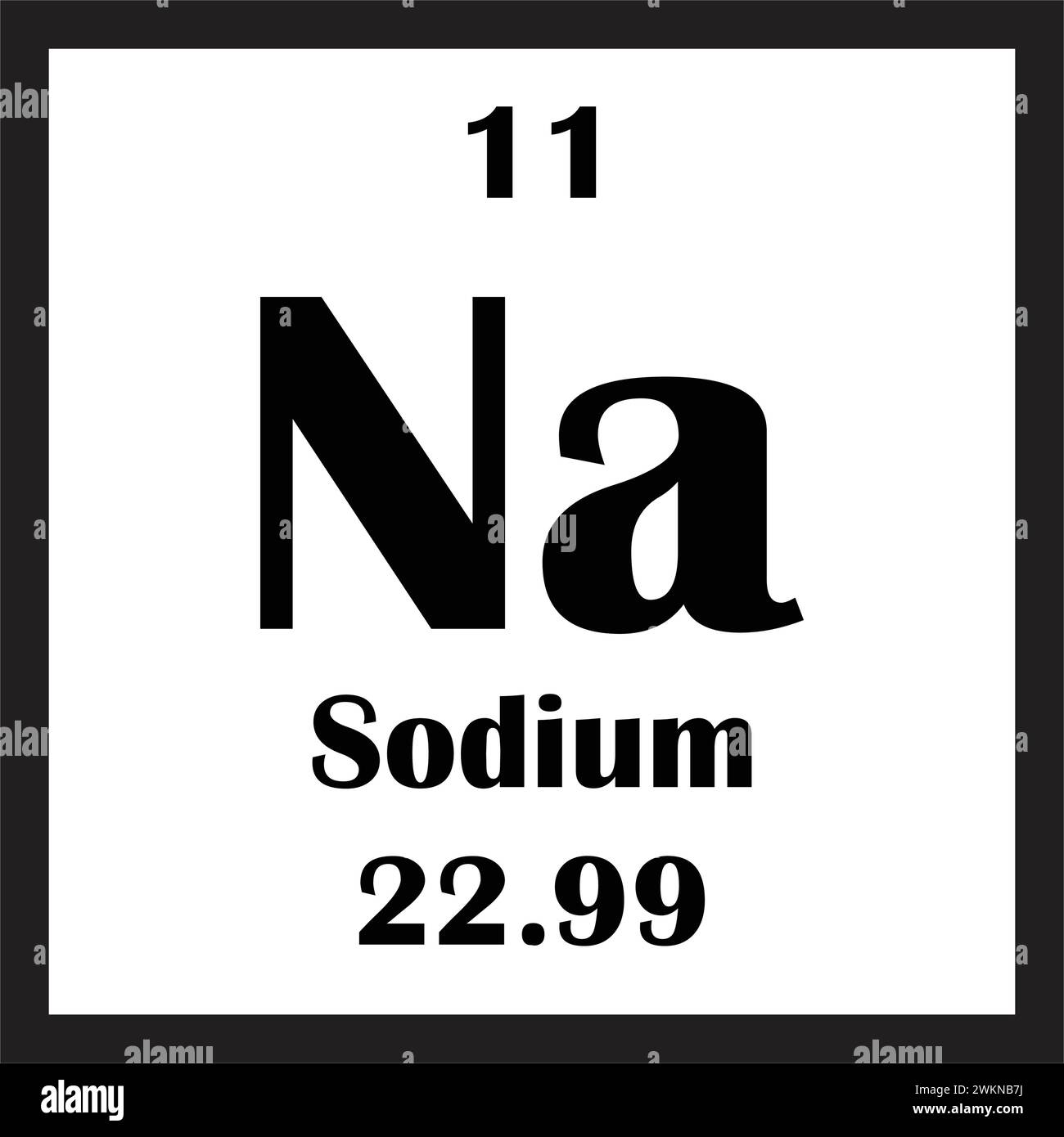 Sodium chemical element icon vector illustration design Stock Vector