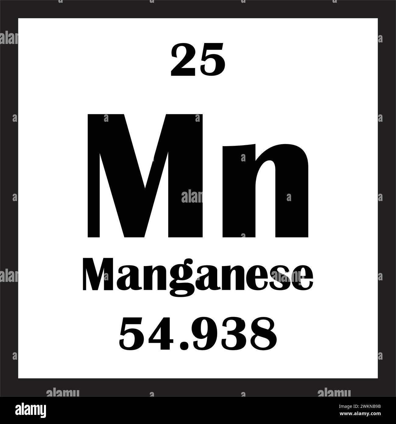 Manganese chemical element icon vector illustration design Stock Vector