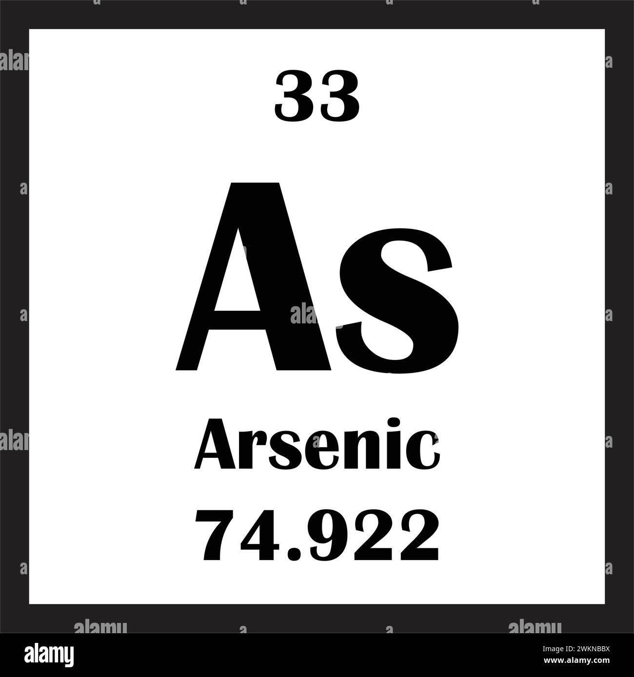 Arsenic chemical element icon vector illustration design Stock Vector