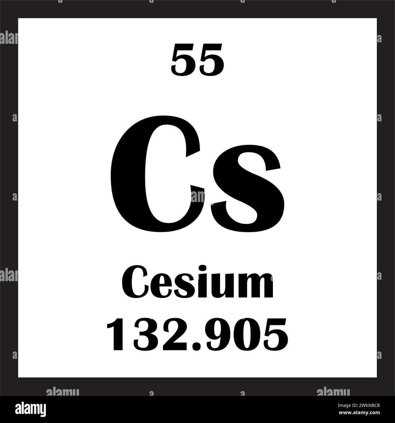 Cesium atom Stock Vector Images - Alamy