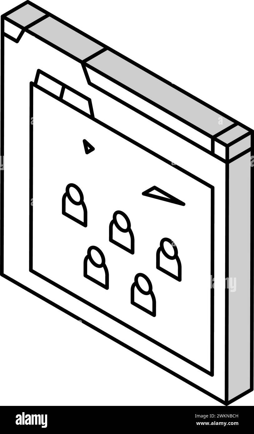 prototyping game development isometric icon vector illustration Stock ...