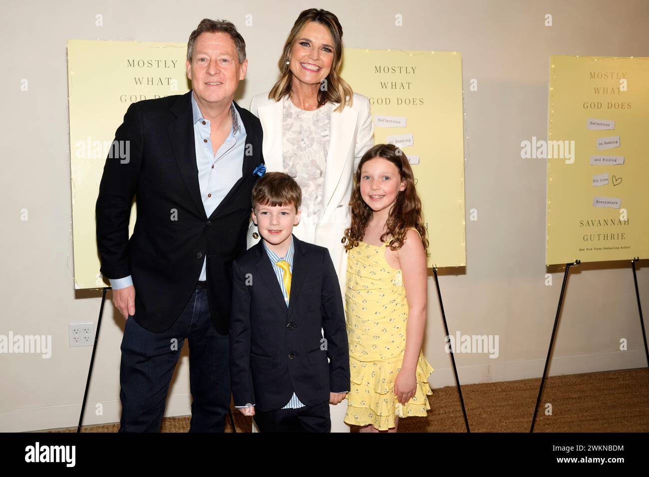 Savannah Guthrie and her husband Michael Feldman, with their son