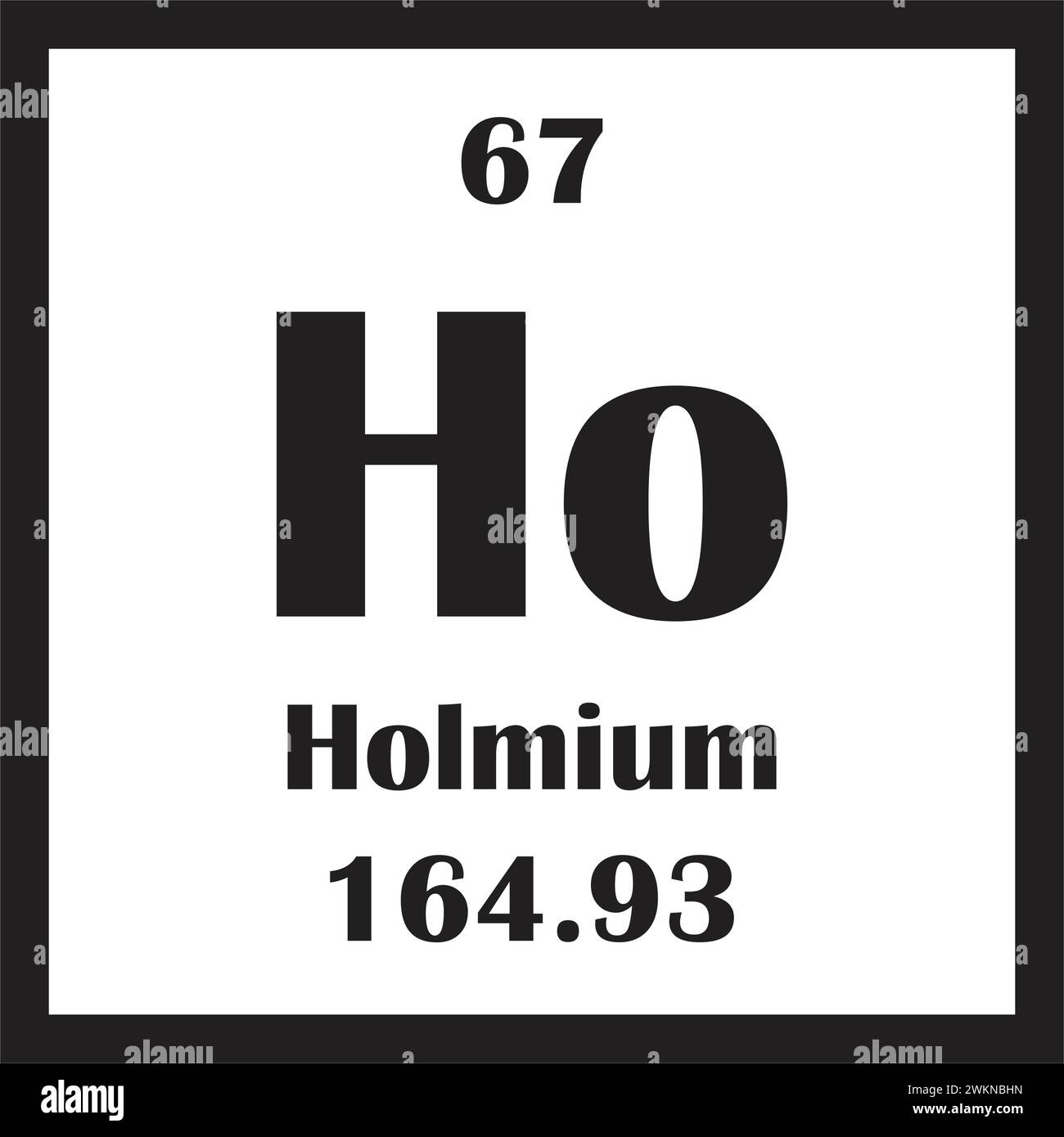 Holmium chemical element icon vector illustration design Stock Vector