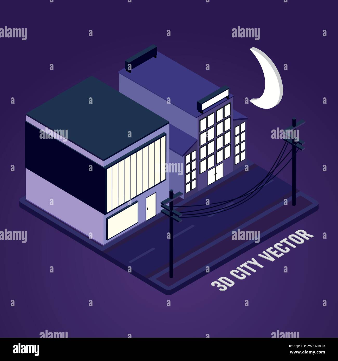 Isometric cityscape buildings Vector Stock Vector Image & Art - Alamy